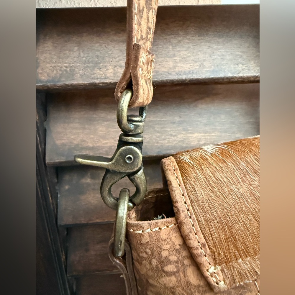 Myra Bag-Mesa Terra Leather and Hairon Bag - Picture 8 of 13